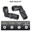 Aluminium 45 Degree 90 Degree 2 PCS Hose End Fitting Swivel Adapter AN4 AN6 AN8 AN10 For Oil Fuel CPE Line Car Oil Cooler Kit