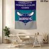 Charlotte Hornets Logo Print Bedding 1 Duvet Cover 2 Pillowcase Without Core Duvet Cover And Pillowcase Christmas Birthday Gift Bedding Set