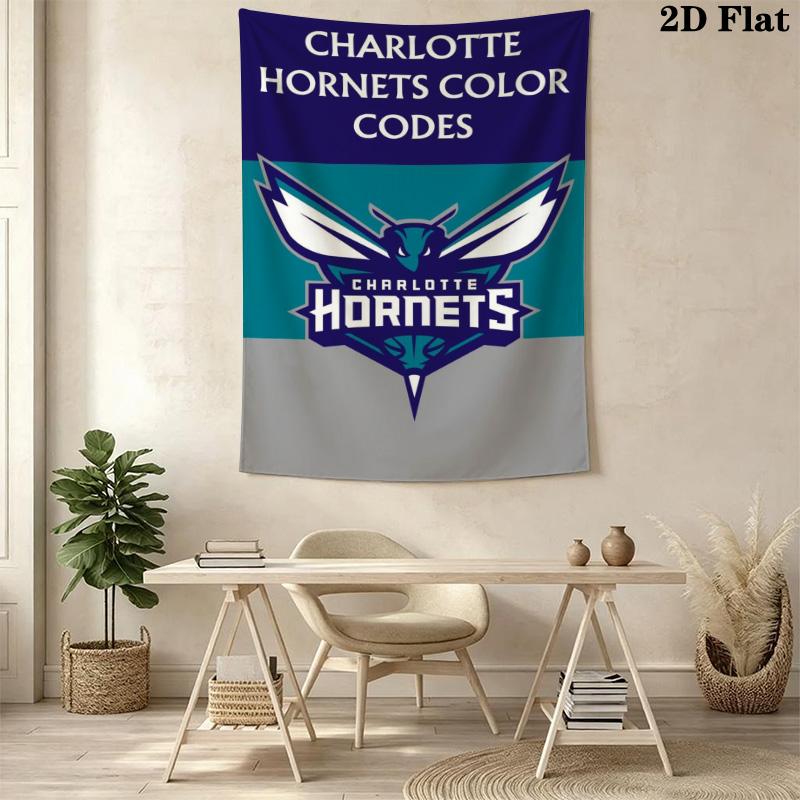 Charlotte Hornets Logo Print Bedding 1 Duvet Cover 2 Pillowcase Without Core Duvet Cover And Pillowcase Christmas Birthday Gift Bedding Set