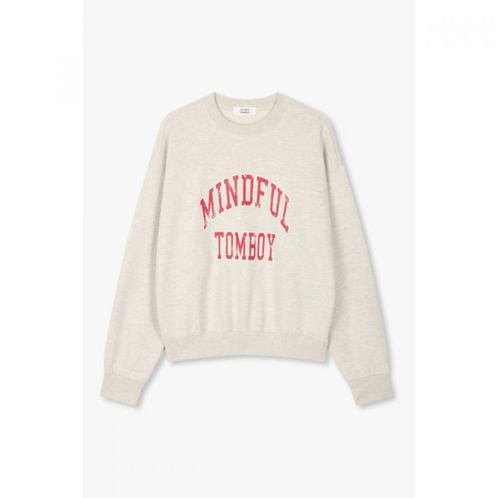 

Studio Tomboy Mindful Tomboy Print Sweatshirt 9176122971 charcoal/FREE