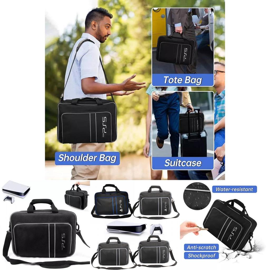 Stylová úložná taška z oxfordské tkaniny pro konzoli Playstation 5 pro cestování a přenášení