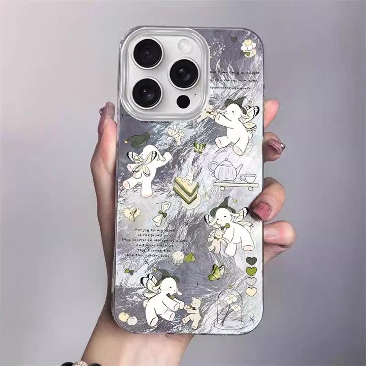 

Huaqiangbei for Apple Phone Protection Case All Inclusive 15pro Phone Case for Apple Phone Protection Case Cartoon Women For iPhone 17PROMAX