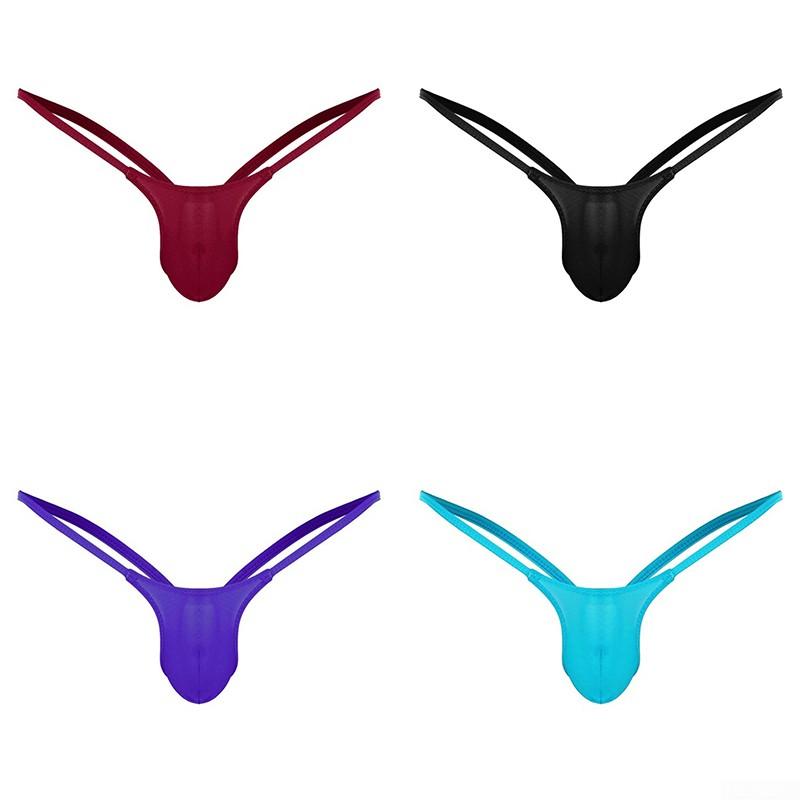 T-back Underwear Briefs Tanga Knickers Panties Low rise Solid Breathable