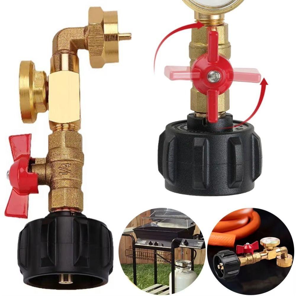 Explosion-proof QCC1 Propane Refill Adapter Leak-proof Gas Tank Refill Adapter  Outdoor