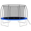 Trampoline rond 366x80 cm 150 kg - VIDAXL - Adulte - Bleu - Mixte