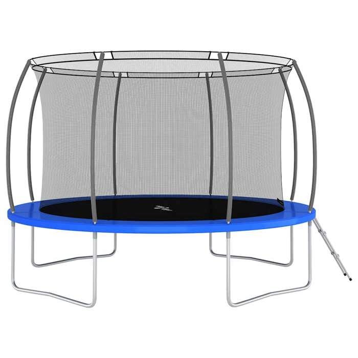Trampoline rond 366x80 cm 150 kg - VIDAXL - Adulte - Bleu - Mixte