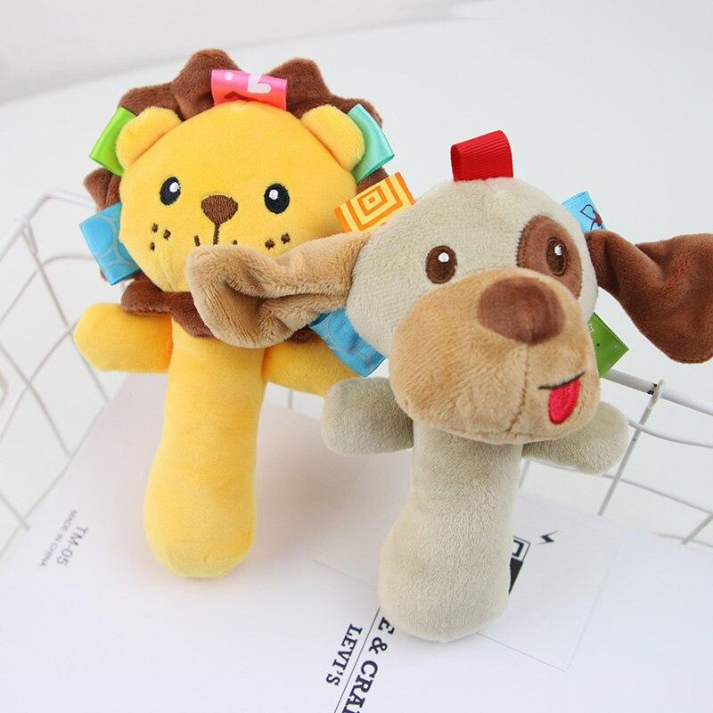 Newborn Baby Toys 0-12 Months Cartoon Animal Baby Plush Rattle Mobile Bell Toy Infant Toddler Early Educational Toys speelgoed