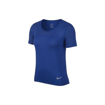 Training Knit Crew Neck Short Sleeve T-Shirt Women Tops Blue BQ9552-438