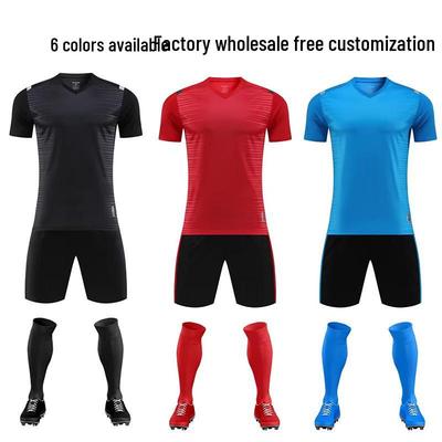 Summer Adult & Children's Football Uniform Sets - Men's Sports Short Sleeve Printed Jerseys