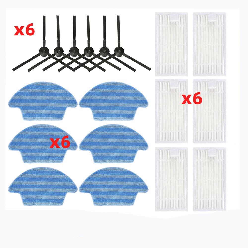 For Chuwi iLife V55 Pro HEPA Filter Side Brush Mop Cloth  Robot Vacuum Cleaner Replacement Spare Parts Accessories