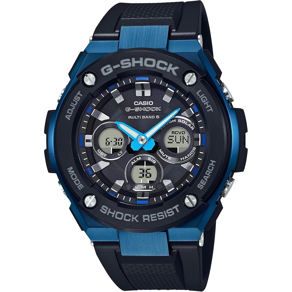 [Casio] G-Shock Watch [Domestic Genuine Product] G-STEEL Radio-Controlled Solar GST-W300G-1A2JF Men s Black