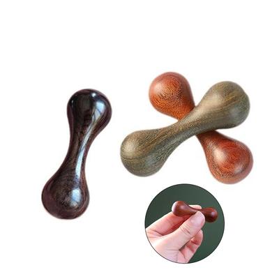 Holz Knöchelknochen Dekompressionsspielzeug Poliertes Sandelholz Hand Spinner Angst Stressabbau Drehen Finger für Party Geschenk