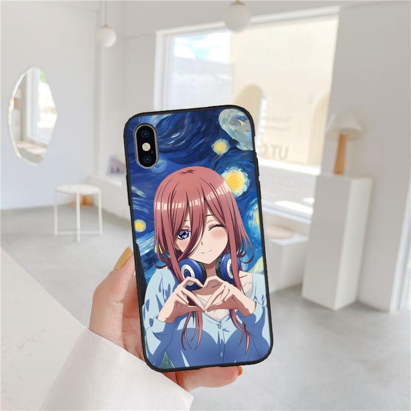 CJ78 Miku Nino Itsuki Nakano Soft Shell Phone Case for iPhone SE X XS XR 11 16E 17 Pro Max Air 8 7 6 6s Plus