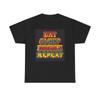 Eat Sleep Design Repeat Graphic T Shirt Funny Unisex Heavy Cotton Tee