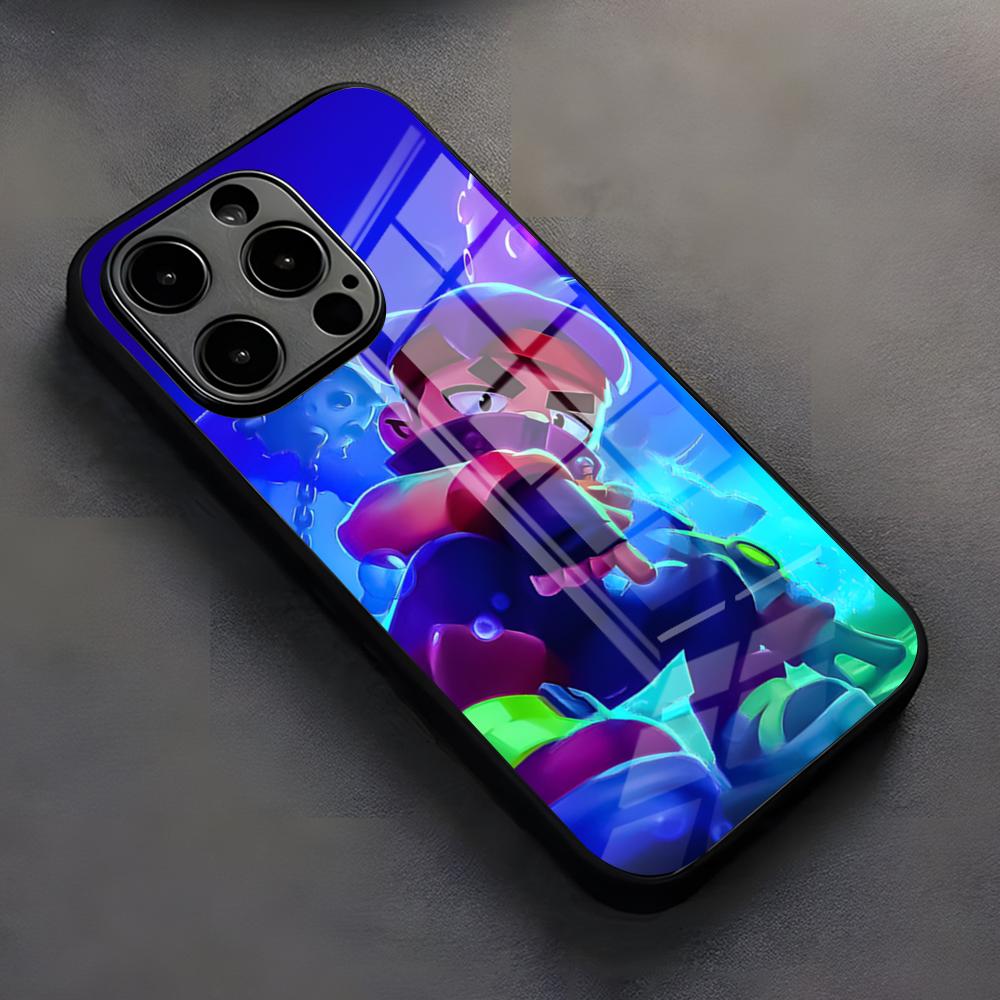 

Чохол для телефону B-Brawls S-Stars Для IPhone 17 Pro Max 16 15 14 Pro Max 13 11 X Xs Xr 8 7Plus Скляна кришка iPhone 16 Plus