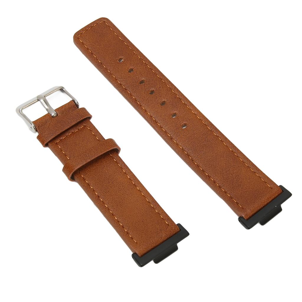 Leather Smartwatch Strap Comfortable Replacement Smartwatch Band Wristband for Watch FIT 2