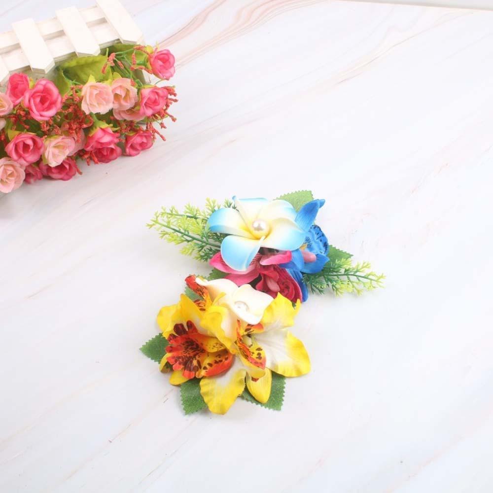 

Sweet Eggs Flower Side Clip Thai Style Girls Hairpin Frangipane Hair Clip Gifts жёлтый