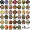 40 Pack Witchcraft Supplies Herbs Kit - Dried Herbs and Flowers for Witch Beginners - Herb Set for Wicca, Altar Supplies, Pagan and Wiccan Rituals,