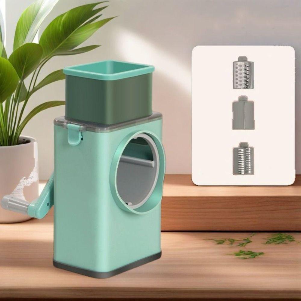 Vegetable Shredder Rotary Cheese Grater Labor-saving Nut Grinder Smoothies