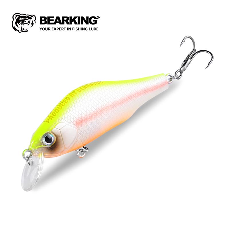 

BEARKING Brand 70mm 8.6g Tungsten system рыболовные приманки minnow crank wobbler качественные рыболовные снасти 10 цветов на выбор D