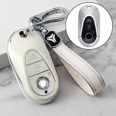 TPU Car Remote Key Case Cover for Mercedes Benz C S Class W223 W206 S350L S400L S450L S500L 2021 2022 Shell Fob Accessories