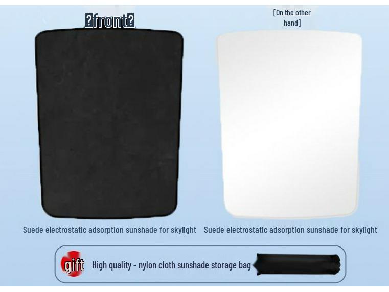 Model Y/3 Suede Sunroof Shade: Tesla Sun Protection & Heat Insulation