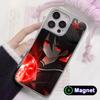 Akame Kurome Silver Plating Magsafe Mobile Phone Case for iPhone 17 16 15 14 13 12 11 Air Pro Max Plus Colorful Cover