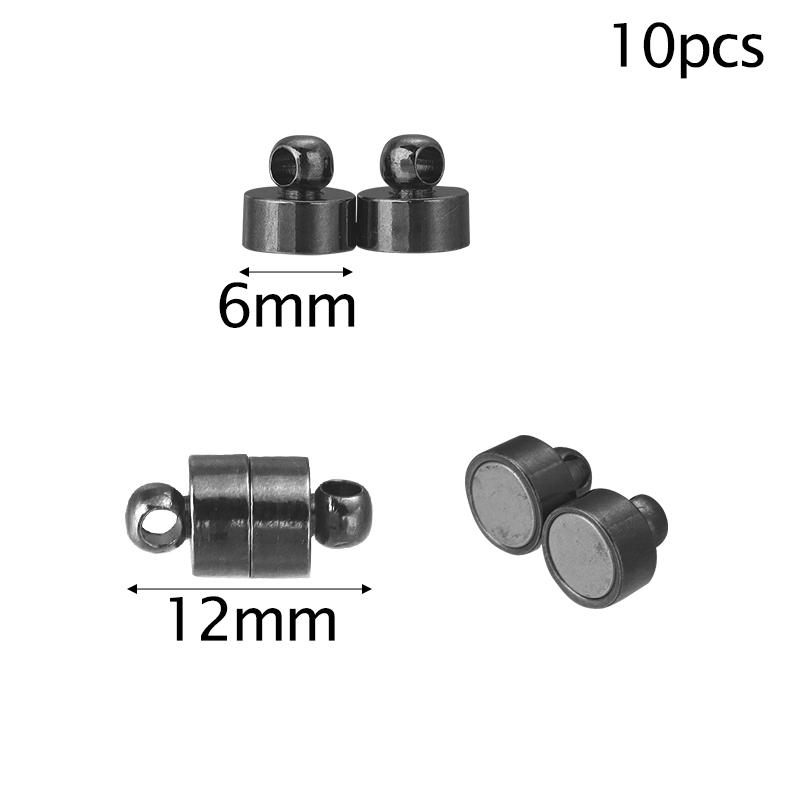 Louleur Round/Heart Strong Magnetic Clasps Magnet End Clasp Connectors for Jewelry Making DIY Bracelet Necklace Accessories