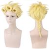 50CM Anime JoJo's Bizarre Adventure Golden Wind Giorno Giovanna Cosplay Wig Heat Resistant Hair Cosplay Wigs