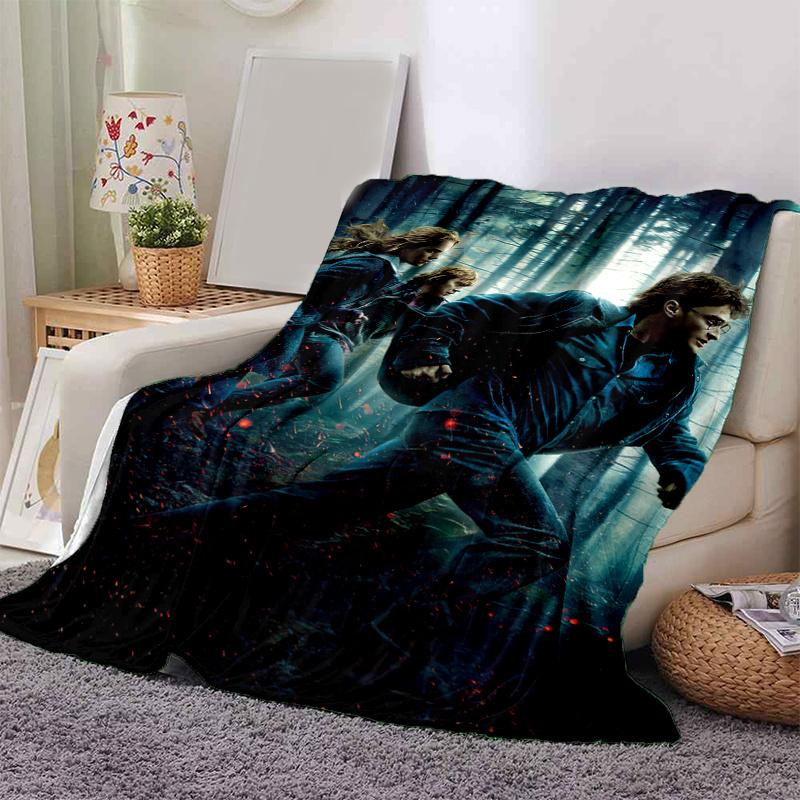 

Harry Potter and the Deathly Hallows Part 2 Movie Poster PrintPrint Blanket, Soft Blanket For Sofa Office Bed And Travelling Daughter Birthd 130cm×150cm（50in×60in）