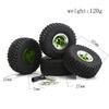 4pcs Remote Control Tires 57mm with 7mm Wheel Hex Beadlock Wheel   Rubber Tire Set Replacement for   SCX24 AX24    FCX24 1Celsius18 1Celsius2