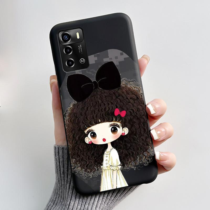 Casing For ZTE Blade V40 Vita 8045/A72 4G Case Luxury Dragon Cute Cool Boys Girls Black Matte Soft TPU Silicone Shell Back Cover