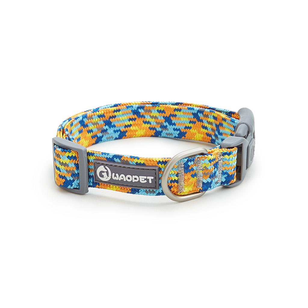 Adjustable Puppy Dogs Collar Medium Large For Dog Choker Ring Durable Reflective Nylon Pet Cat Collar Breathable Bulldog Harness