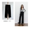 [Super Warm Cashmere Pants] Winter Women's Clothing New Imitation Cashmere Fleece Thickened High Waist Straight Wide Leg Casual Pants Children