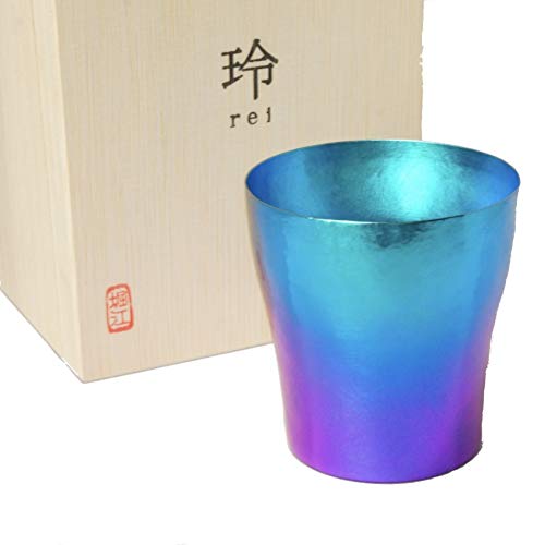 HORIE Gradient Titanium Double-walled Tumbler, Rei Hana Titanium, 250cc, UMI Grand Blue, T15KM250G13