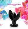 Vibrating Silicone Anal Plug with Electric Pulse Stimulation - Adult Erotic Toy