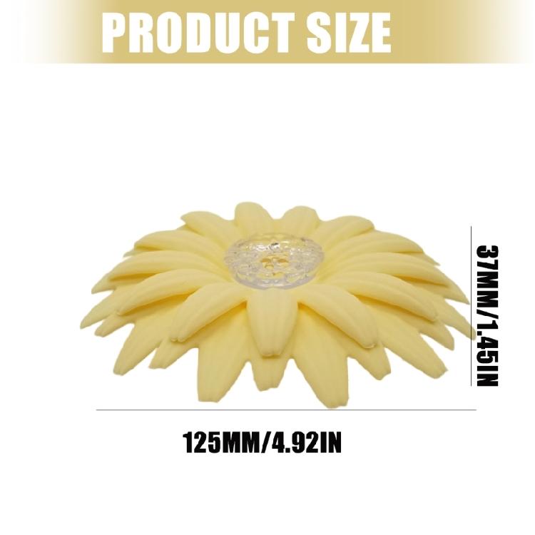 Multipurpose Silicone Mugs Covers With Plant Pattern Dustproof Convenient Storage Solution Leak Proof Beverage Covers