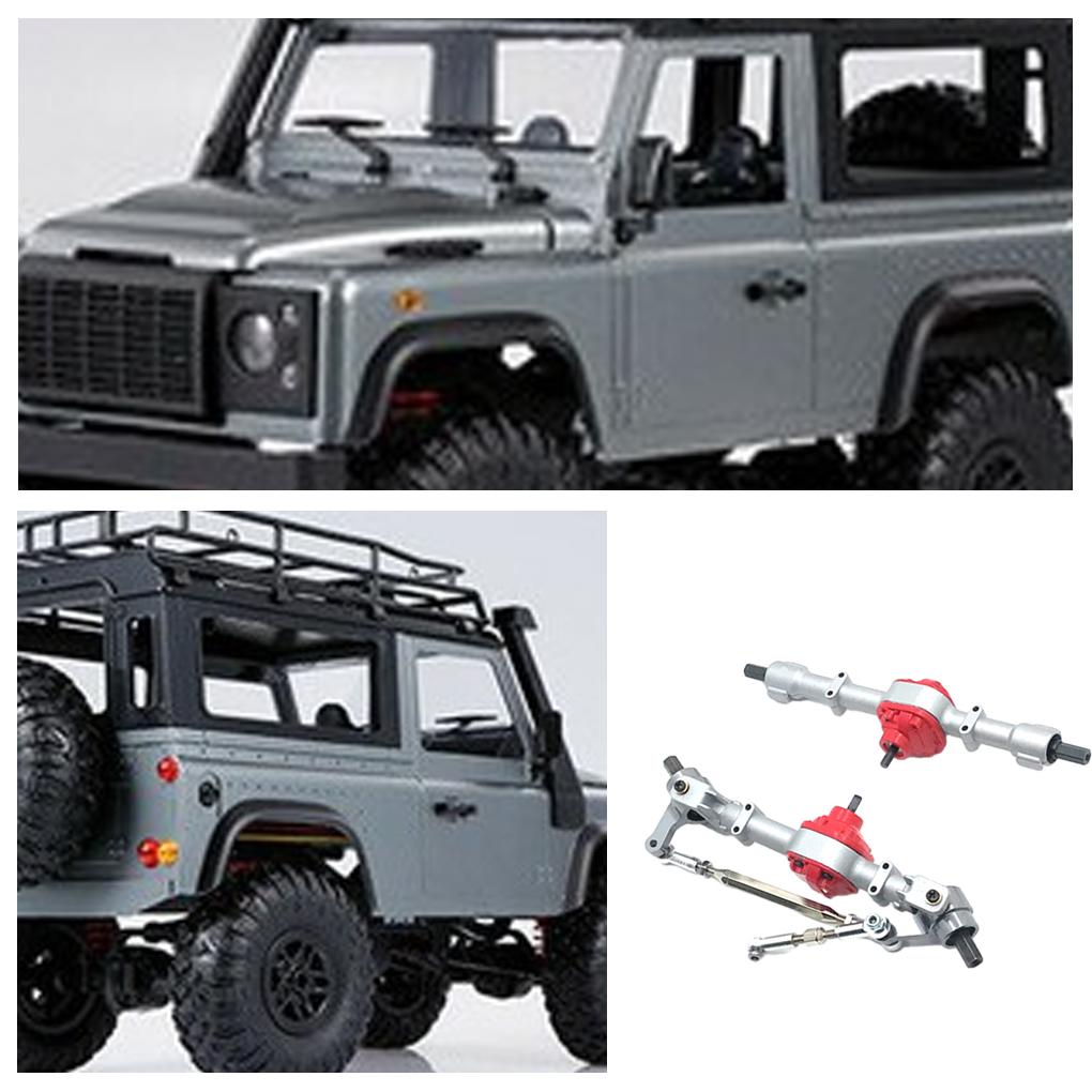 Aluminum Alloy Complete Front Rear Axle For 1/12 MN D90 RC Car Part RC Car Accessories Replacement Parts RC Upgrade Part