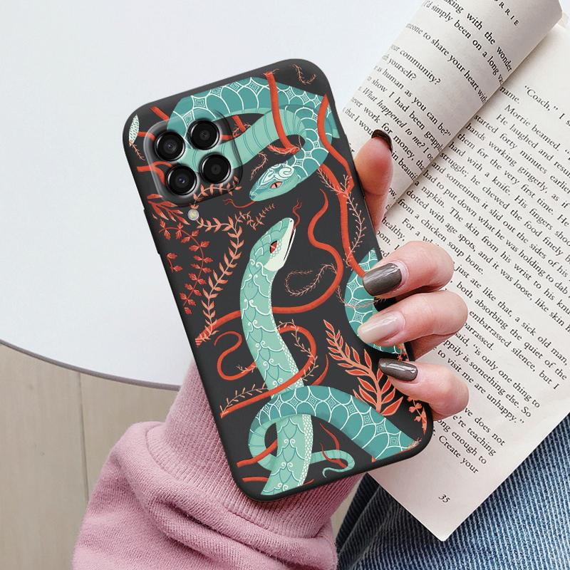 For Samsung Galaxy M33 M53 5G Case Cute Fashion Heart Flowers Soft Silicone Bumper Cover For Samsung M13 M15 M55 M35 Fundas TPU