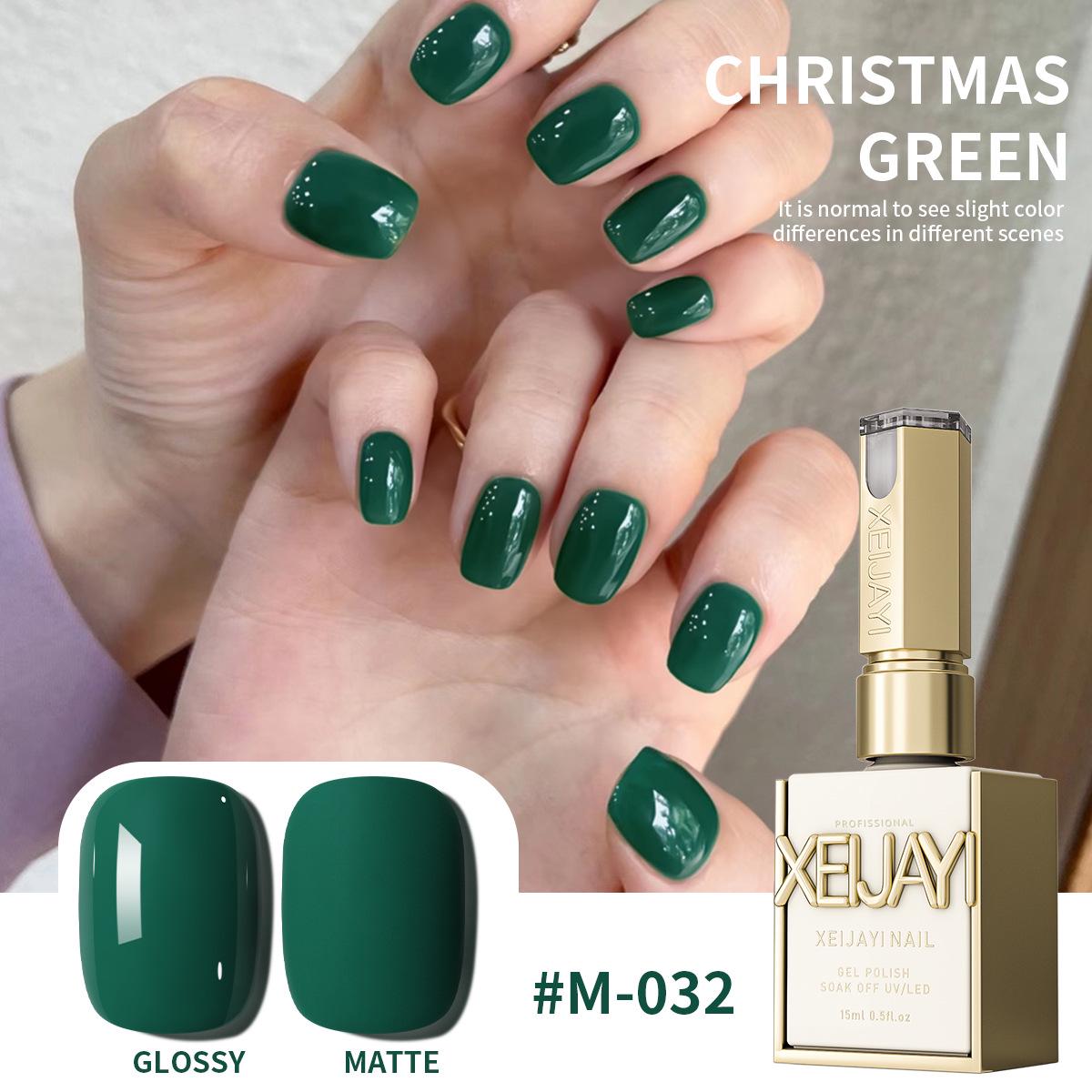 

2025 Dark Green Gel Nail Polish: New Whitening Popular Salon Phototherapy Color
