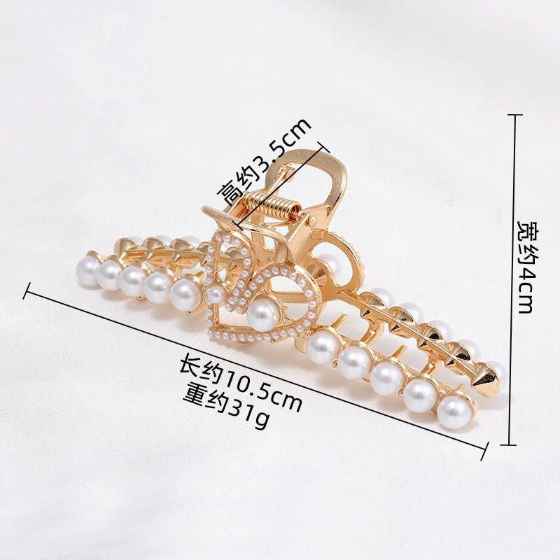 Fashion Disc Hairpin Shark Clip Large Hair Volume Multi-French Grab Clip Women'S Premium Sense Back Head Hair Accessories Head Accessories