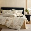 American Light Luxury Thickened Abraded, Pure Cotton 100 Long-Staple Cotton Quilt Cover Retro Autumn And Winter