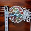 Mesh lindert Stress Ball farbige Perlen LED leuchtende Traube lustige Squeeze Ball Spielzeug