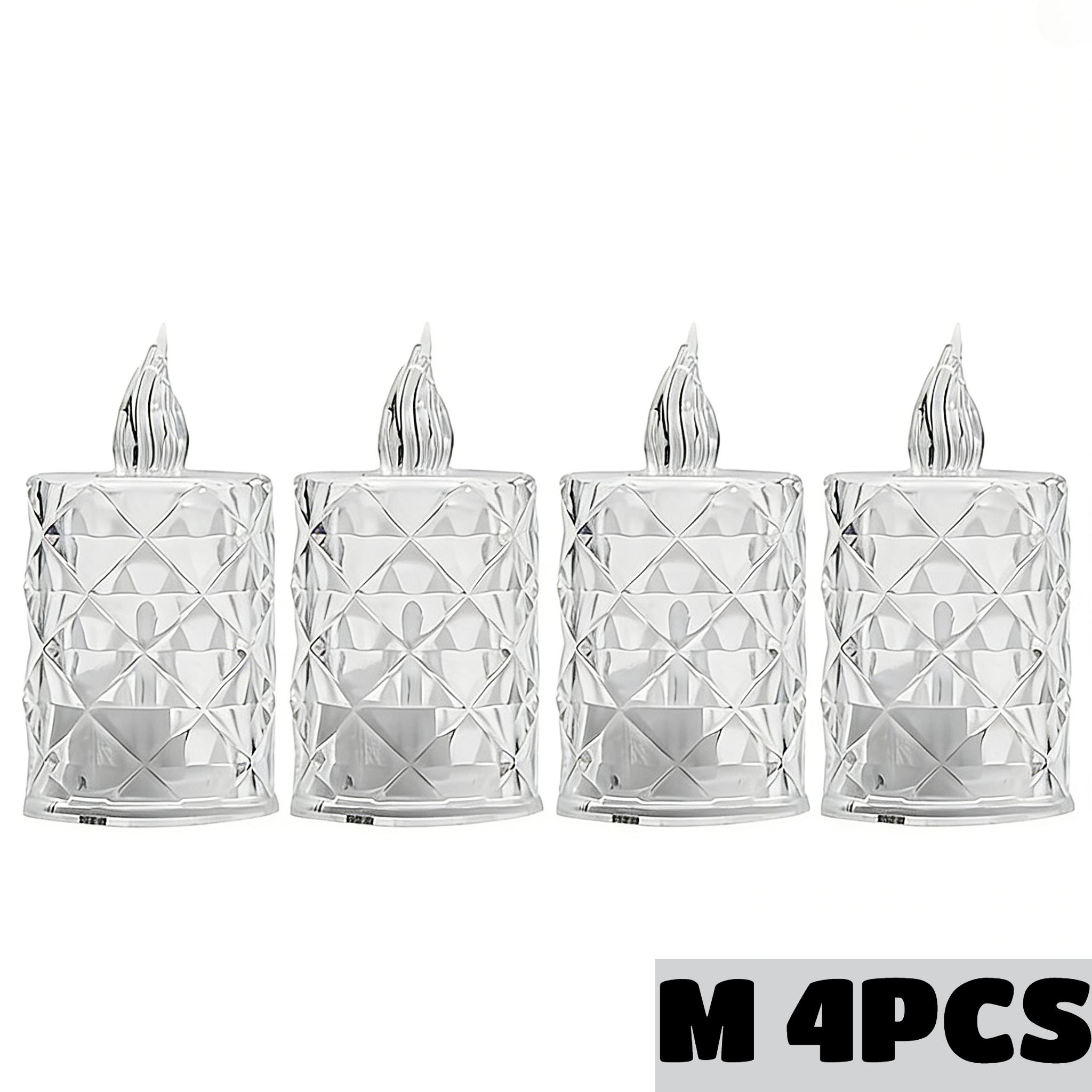 

24PCS LED Flameless Candles Crystal Electronic Night Lamp for Date Party Valentine s Day Bedroom Wedding Christmas Decorations