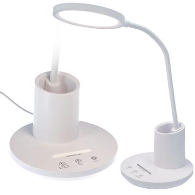 LED Desk Lamp for School, Three Light Colors for Work with a Container