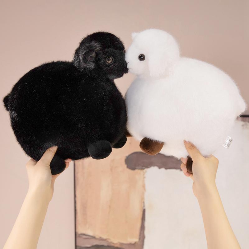 22/30cm Chubby Little Lamb Plush Doll Soft Stuffed Animal Toy Round Lamb Doll Home Decor Gift For Child