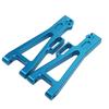 2pcs RC Suspension Arm Aluminum Alloy DIY Upgrade Front and Rear Lower Swing Arm for JLB 1 10 TruckBlue