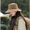 New Spring Summer Women Bucket Hat Waterproof Foldable Large Brim Sun Hat Hangable Outdoor Mountain Camping UV Protection Basin Cap