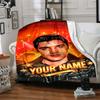 Elvis Presley Personalized Name Blanket Throw Customizable Blanket Durable Comfort Versatile for Office Office Chair Picnics Nap Four Seasons Universa
