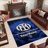 Inter Milan Personalized Name Carpet Perfect for Study room Game Room Dormitory Balcony Antislip Carpet Anime Office Decor